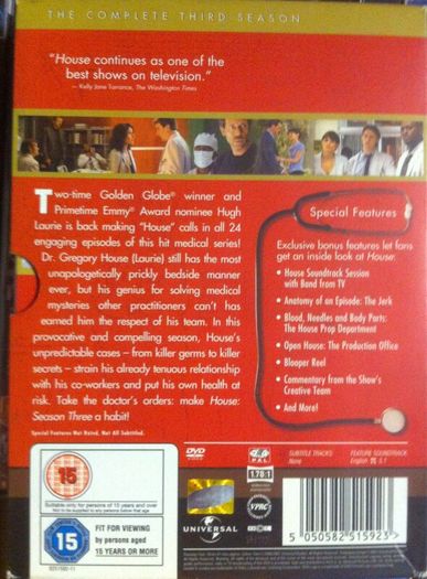House (Complete Seasons 1-8 2004-2012) [DVD TV Boxsets]