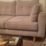 Light grey 2 seater sofe. Image 7