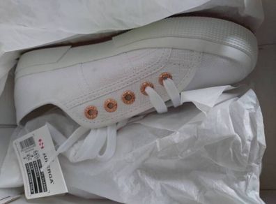 Superga 2750 COTU CLASSICWhite_Rose Gold , uk3