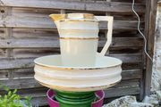 ceramic pitcher/jug &amp; bowl