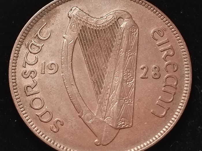 #985 - Ireland - 1928 - One Penny - KM.3