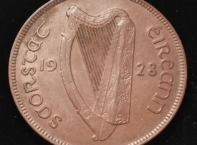 #985 - Ireland - 1928 - One Penny - KM.3
