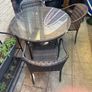 Rattan Table and 3 Chairs Image 6