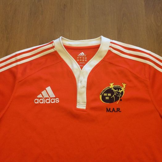 Munster Rugby Adidas Jersey Orange Mens Size L - Very Rare