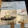 Gill New Capri Floating Corner Shelf Oak Wood Effect NEW Image 2