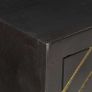 Sideboard Black and Gold 60x30x75 cm Solid Mango Wood Image 2
