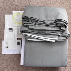 Pair of Pleat Curtains New W228x Drop 228 each