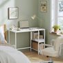 Desk with 2 shelves and steel frame  Size 100 x 76 cm Image 8