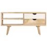 TV Cabinet 90x35x45 cm Solid Mango Wood Image 3
