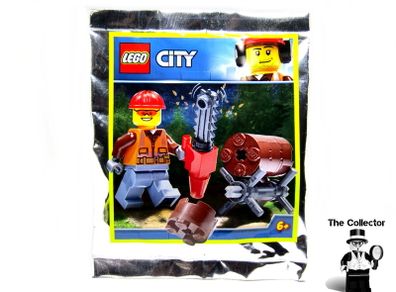 LEGO City Worker Minifigure Foil Pack Polybag Limited Edition Brand New Sealed