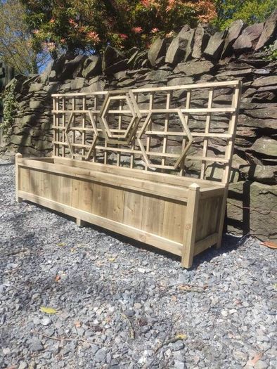Trellis rustic planter