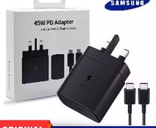 Original Samsung 45W UK Super Fast Type C Charger Plug/ Cable