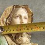 Vtg Virgin Mary Madonna Child Baby Jesus Wall Hanging Resin Religious Plaque 7 inches. Image 3