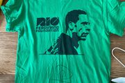 Rio Ferdinand signed Charity Shirt Green