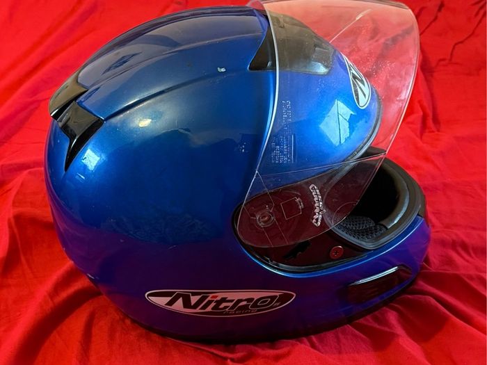 Nitro N500-v Black Motorbike Helmet Xll