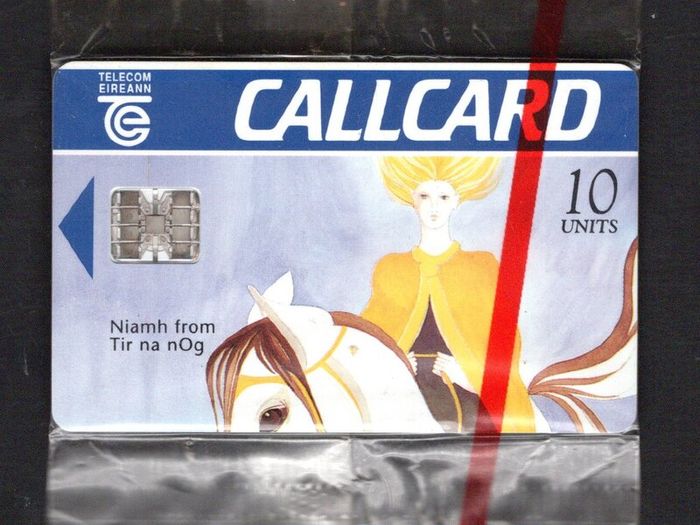 1996 Ireland 10 unit Niamh from Tir na nOg from The Irish Mythology definitive set (Schlumberger) Call Card Mint in packaging