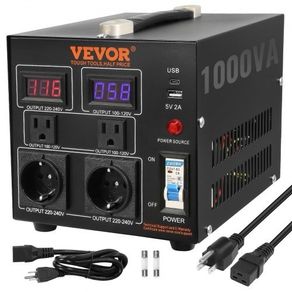 NEW SALE | Voltage Converter Transformer, 1000W, Heavy Duty Step Up/Down Transformer, Convert from 110 Volt to 220 Volt and from 220 Volt to 110 Volt, with US Outlet EU Outlet 5V USB Port, CE Certified