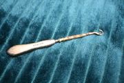 Antique Hallmarked Silver Button Hook, Clothing Hook, Silver handle, clothing accessory, boot and shoe