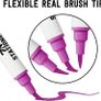 Watercolour Brush Pen Set Colouring Highlighter Markers Felt Tips Calligraphy Brush Pens Water Colour Lettering Pen Set for Professional Adults and Beginners Kids - Set of 12 Image 3