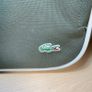 Lacoste Green and White Canvas Travel Bag with Shoulder Strap Image 2