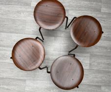 Mid Century Dot Stools