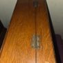 Antique Oak Church Box with Brass Cross Image 6