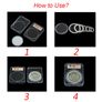0546 10Pcs Universal 46mm Coin Holder Capsule Organizer Box Display Slab with Foam Image 4