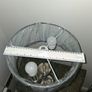 New Table Lamp Twin Bulb Grey lamp Shade,  metal & glass construction Image 4