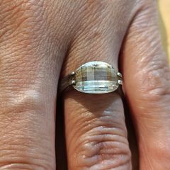Sterling Silver Ring - Size P - Stamped for Silver (SCR02)