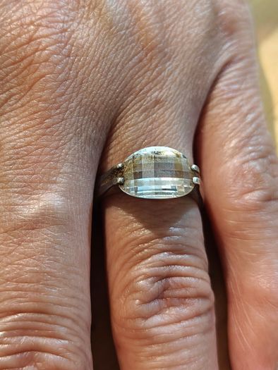 Sterling Silver Ring - Size P - Stamped for Silver (SCR02)