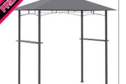2.5M (8ft) New Double-Tier BBQ Gazebo Grill Canopy Barbecue Tent Shelter Patio Deck Cover (FREE POSTAGE)