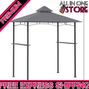 2.5M (8ft) New Double-Tier BBQ Gazebo Grill Canopy Barbecue Tent Shelter Patio Deck Cover (FREE POSTAGE)