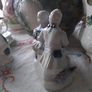 Blue/ White 18th Century  Couple Sitting Image 4