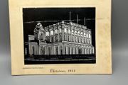 Vintage 1953 CIE Christmas Card Kingsbridge Station Dublin Irish Railway Heuston