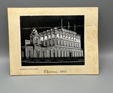 Vintage 1953 CIE Christmas Card Kingsbridge Station Dublin Irish Railway Heuston