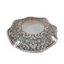Vintage Glass Plate Hand Painted Gold Glass 12cm / 5 inches Image 3