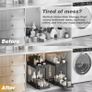 Under Sink Storage 2 Pack, 2 Tier Pull Out Cabinet Organizers for Kitchen, Bathroom Organization Image 2