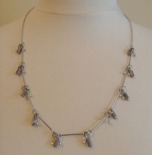DesignSix London Silver Amethyst Necklace New With Tags.
