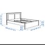IKEA King Size White Songesand Bed Frame Image 3
