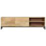 TV Cabinet 145x30x41 cm Solid Mango Wood Image 5