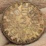 Austria Silver 1930 2 Shillings Coin Beautiful Uncirculated Toned Walther Von Der Vogelweide Image 3