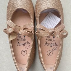 Girls glitter shoes gold /champagne colour