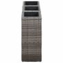 Garden Raised Beds 3 pcs Poly Rattan Grey Image 3