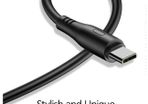 USB Type C Cable Fast Charging and data transmission  100cm 1m Black