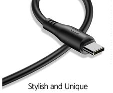 USB Type C Cable Fast Charging and data transmission  100cm 1m Black