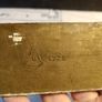 Antique Thumb Brass Lock with Door Furniture Image 4