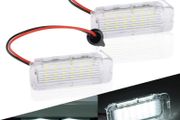 Ford Focus Fiesta Mondeo Kuga S-Max C-Max 2x License Plate Lamp Taillight, 12V 6500K License Number Plate Light LED