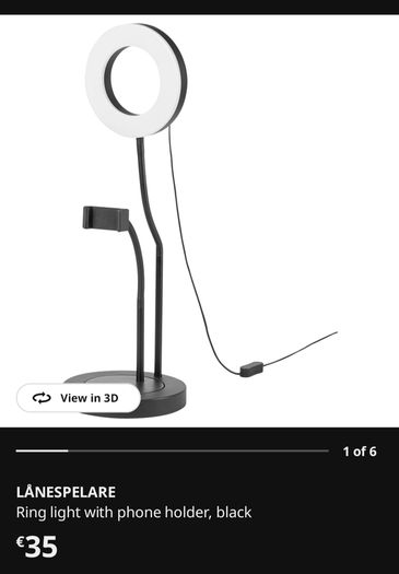 Ring Light with Phone Holder