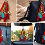 Handmade Pegasus Bag Charm & Keychain / Lucky Pegasus Collection Image 4