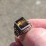 Large Green Citrine Sterling Silver Ring Image 7